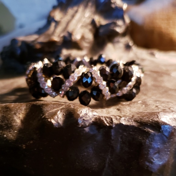 Premier Designs Jewelry - Premier Designs "Ageless" Black Stretch Bracelet Premier Designs Jewelry - Premier Designs "Ageless" Black Stretch Bracelet